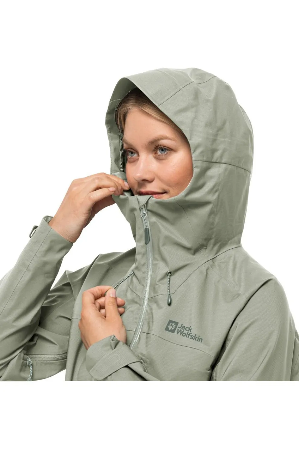 New Jack Wolfskin Regenjas Kammweg 3L Mint Leaf