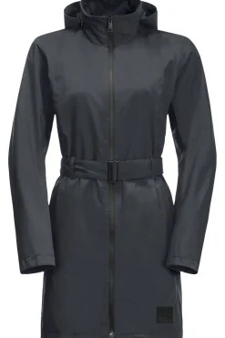 Outlet Jack Wolfskin Regenjas Norden Port Coat Phantom