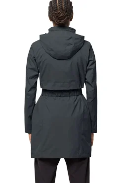 Outlet Jack Wolfskin Regenjas Norden Port Coat Phantom