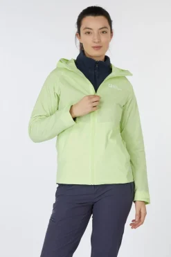 Clearance Jack Wolfskin Regenjas Prelight 2.5L Lt Jkt W Cool Matcha