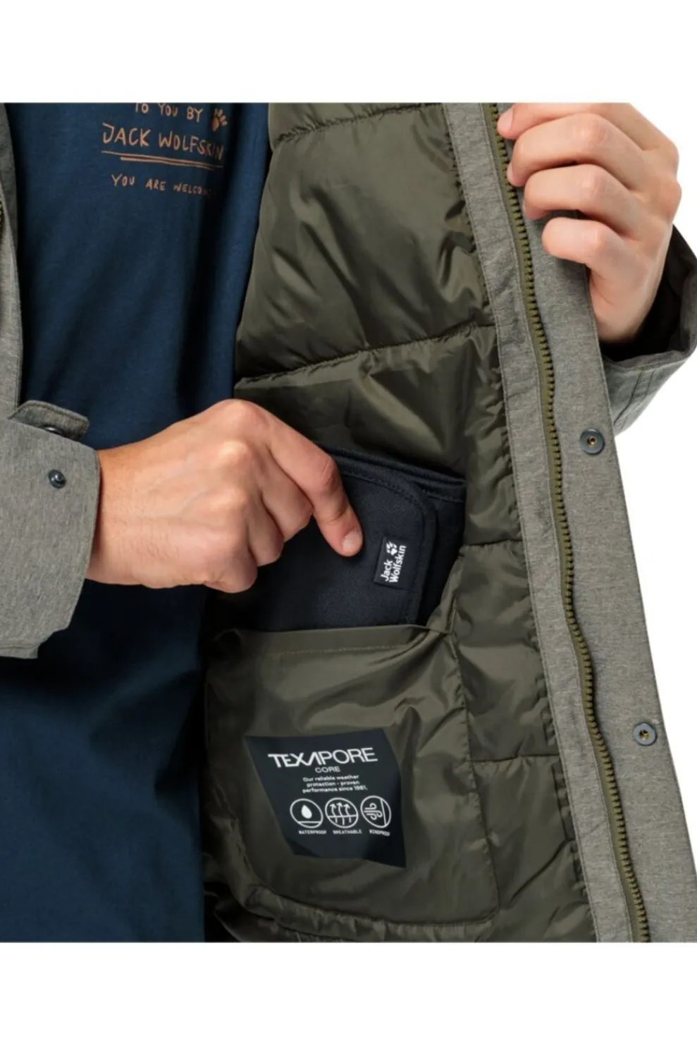 Regenjas Snowy Park-Jack Wolfskin Online