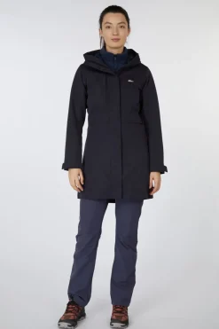 Discount Jack Wolfskin Regenjas Terraview 2L  Coat W Dark Navy