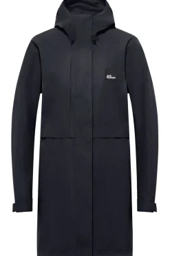 Discount Jack Wolfskin Regenjas Terraview 2L  Coat W Dark Navy