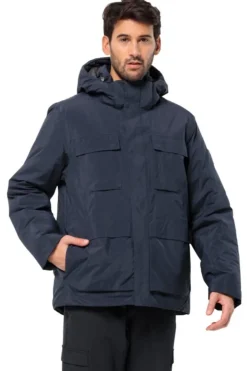 Online Jack Wolfskin Regenjas Textor Utility Night Blue
