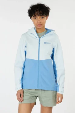 Fashion Jack Wolfskin Regenjas Weiltal 2L Jacket Ice Blue