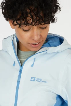 Fashion Jack Wolfskin Regenjas Weiltal 2L Jacket Ice Blue