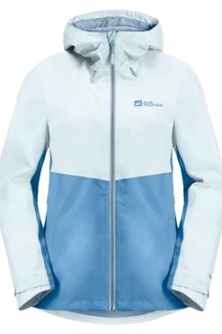Fashion Jack Wolfskin Regenjas Weiltal 2L Jacket Ice Blue