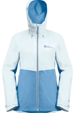Fashion Jack Wolfskin Regenjas Weiltal 2L Jacket Ice Blue