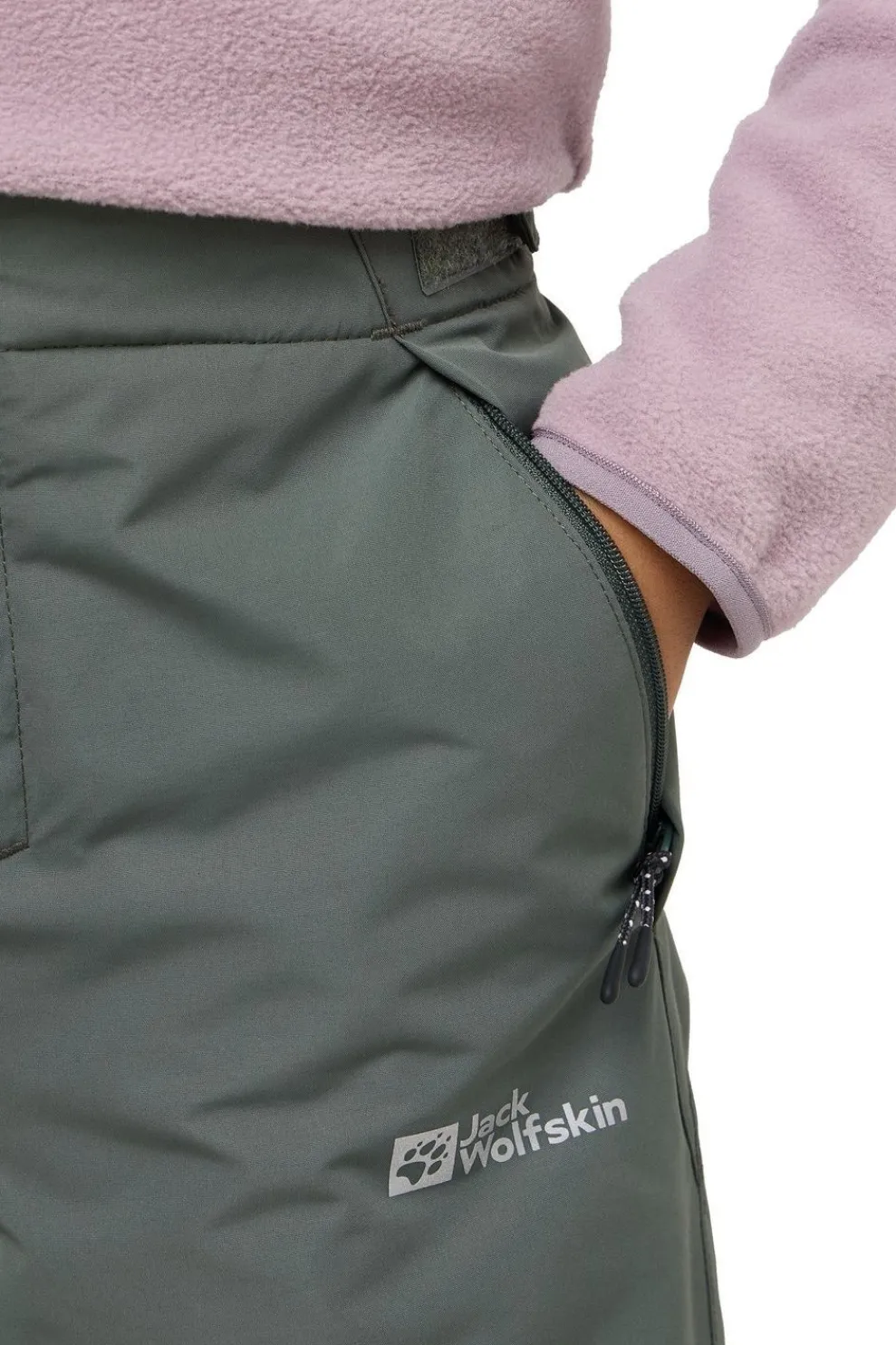 Outlet Jack Wolfskin Skibroek Actamic 2L Ins mid green