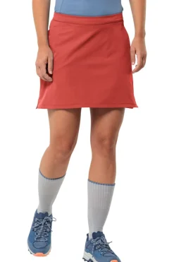 Sale Jack Wolfskin Skort Hiking Alpine Skort Vibrant Red