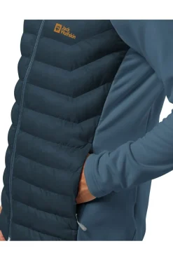 Sale Jack Wolfskin Softshell Jas Routeburn Pro Hybrid M dark blue/mid blue