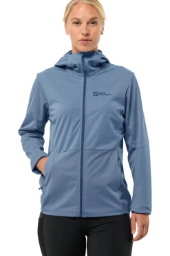 Online Jack Wolfskin Softshell Jas Feldberg Softshell Elemental Blue