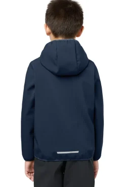 Discount Jack Wolfskin Softshell Jas Fourwinds Jacket Kids Night Blue