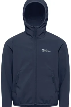 Discount Jack Wolfskin Softshell Jas Fourwinds Jacket Kids Night Blue