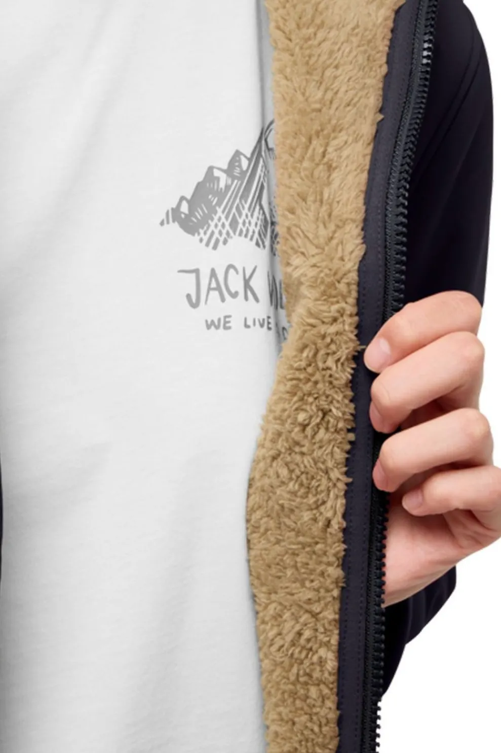 Sale Jack Wolfskin Softshell Jas Windland Coat Dark Navy