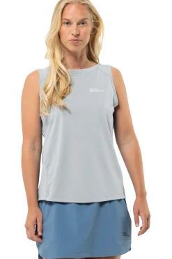 Hot Jack Wolfskin Top Prelight Chill Tank Cool Grey