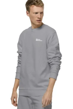 Discount Jack Wolfskin Trui Essential Crewneck M mid grey