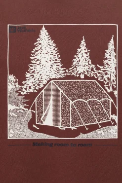 Best Jack Wolfskin T-Shirt Freeroamer T M Tent Dark Rust