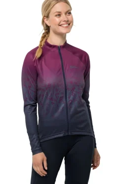 T-Shirt Morobbia Fz L/S Print W-Jack Wolfskin Fashion