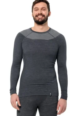T-Shirt Seamless Wool L/S-Jack Wolfskin Best