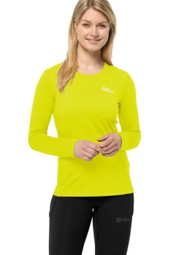 Best Jack Wolfskin T-Shirt Sky Thermal L/S Lime Green