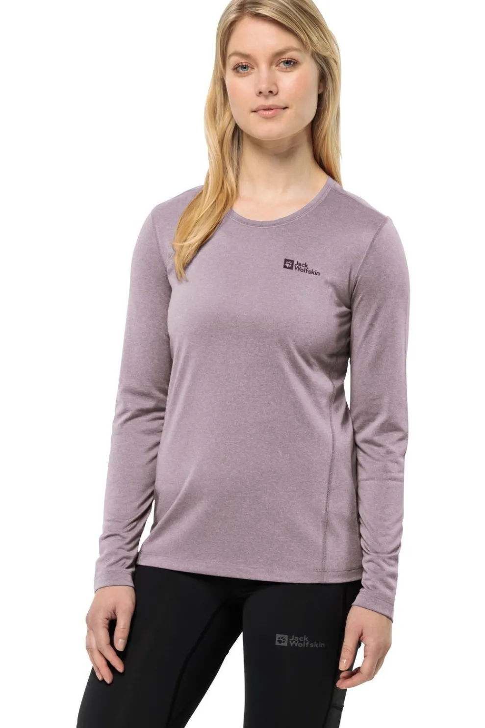 Outlet Jack Wolfskin T-Shirt Sky Thermal L/S mid purple