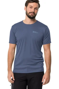 Outlet Jack Wolfskin T-Shirt Tech T M Evening Sky