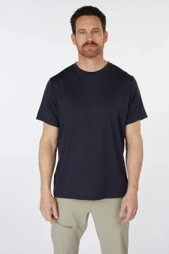 New Jack Wolfskin T-Shirt Travel T M Dark Navy Heather