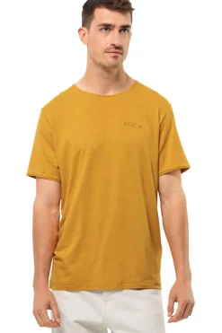 Best Jack Wolfskin T-Shirt Travel Tee Curry