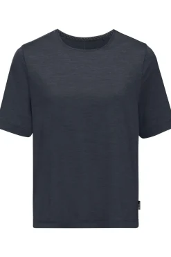 Clearance Jack Wolfskin T-Shirt Travel Tee Dark Navy Heather