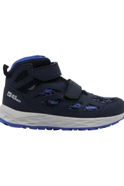 Online Jack Wolfskin Wandelschoenen Woodland 2 Texapore Mid Velcro Kids dark blue/royal blue