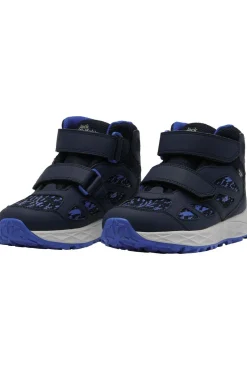 Online Jack Wolfskin Wandelschoenen Woodland 2 Texapore Mid Velcro Kids dark blue/royal blue