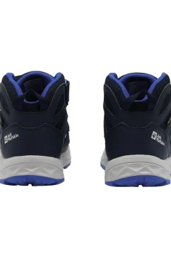 Online Jack Wolfskin Wandelschoenen Woodland 2 Texapore Mid Velcro Kids dark blue/royal blue