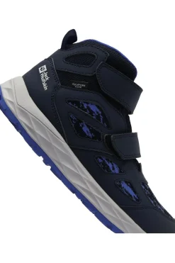 Online Jack Wolfskin Wandelschoenen Woodland 2 Texapore Mid Velcro Kids dark blue/royal blue
