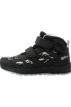 Best Jack Wolfskin Wandelschoenen Woodland 2 Texapore Mid Velcro Kids black/white
