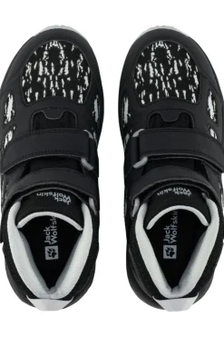 Best Jack Wolfskin Wandelschoenen Woodland 2 Texapore Mid Velcro Kids black/white
