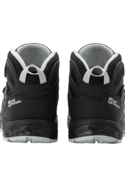 Best Jack Wolfskin Wandelschoenen Woodland 2 Texapore Mid Velcro Kids black/white