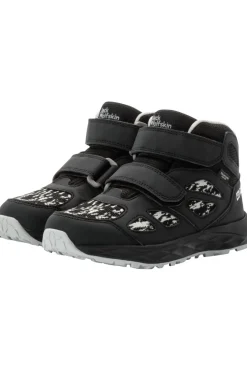 Best Jack Wolfskin Wandelschoenen Woodland 2 Texapore Mid Velcro Kids black/white