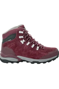 Clearance Jack Wolfskin Wandelschoenen Refugio Texapore Dark Maroon