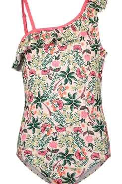 Outlet Just Beach Badpak Floral Sunset Tropical Palm