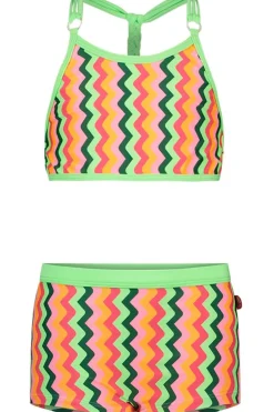 Discount Just Beach Bikini Zigzag Braid Multi Colour Zigzag