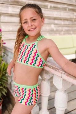 Discount Just Beach Bikini Zigzag Braid Multi Colour Zigzag