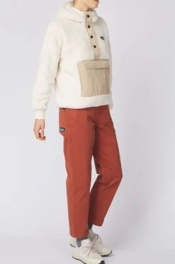 Outlet Kavu Fleece Moon Ridge Snap Chalk