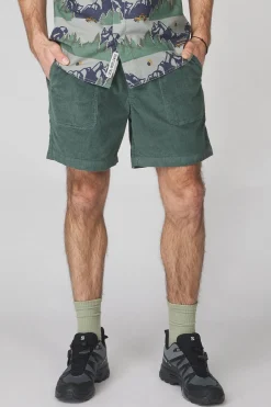 Clearance Kavu Short Take Ten Corduroy Shorts Dark Forest