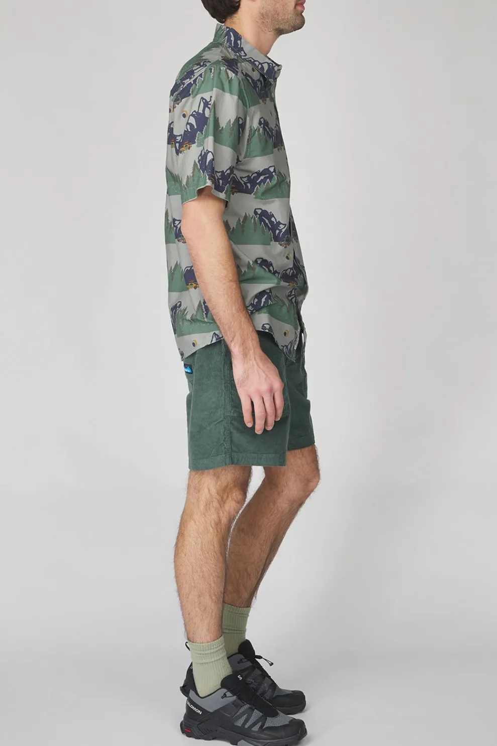 Clearance Kavu Short Take Ten Corduroy Shorts Dark Forest