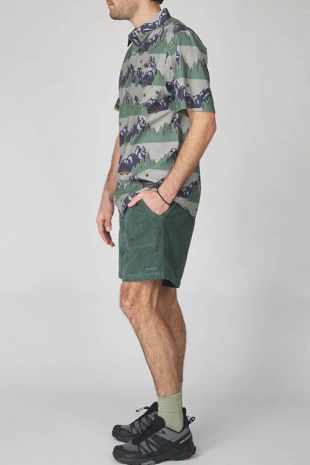 Clearance Kavu Short Take Ten Corduroy Shorts Dark Forest