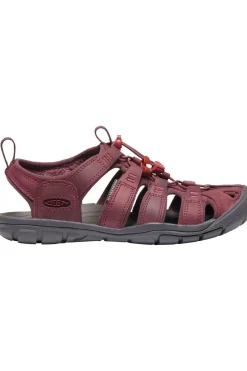 Outlet Keen Sandaal Clearwater Cnx Leather Bordeaux / Maroon