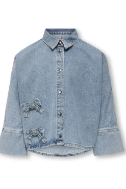 Online Kids Only Mantel Grace 7/8 Bow Lb Cro Light Blue Denim