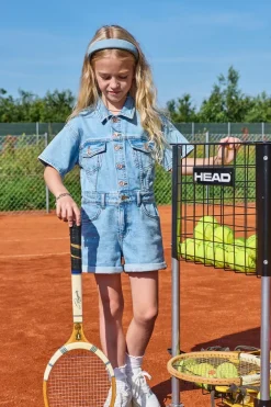 Hot Kids Only Playsuit Castel Azg Medium Blue Denim