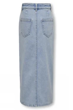 Discount Kids Only Rok Siri Front Slit Gua Light Blue Denim
